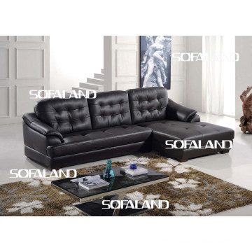 Leather Sofa with Chaise (759#)
